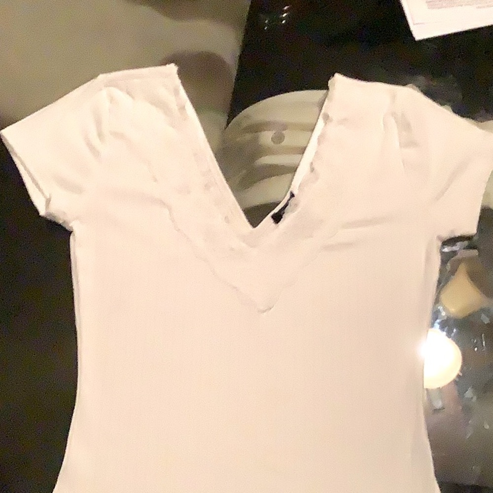 White v neck dress shirt from rue 21